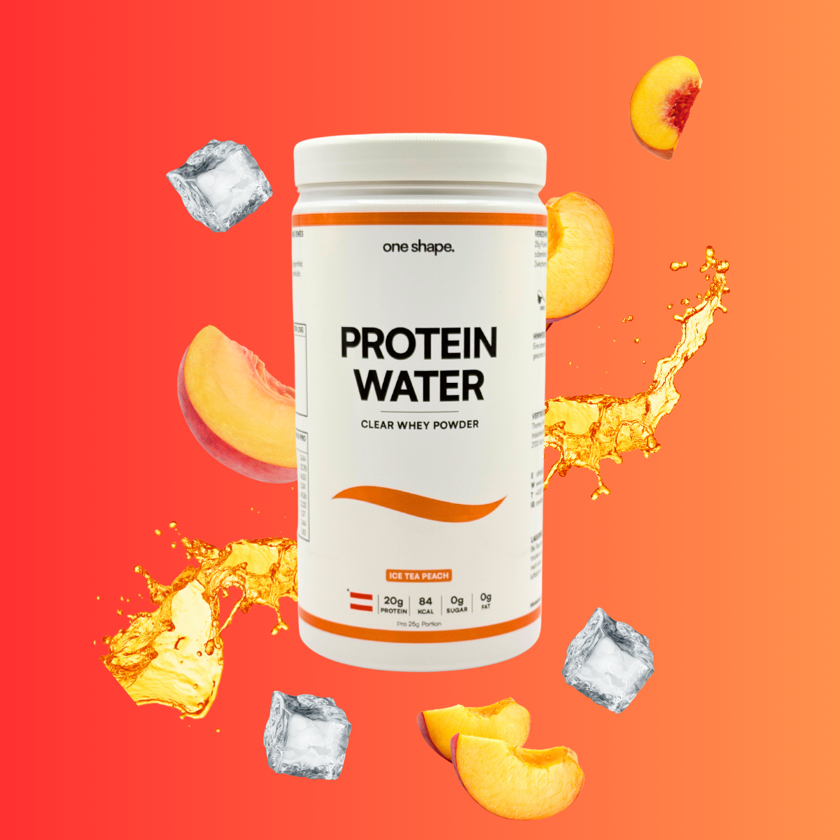Clear Whey Hydrolysat Protein Water Ice-Tea Peach 500g Pulver