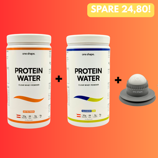 2x Clear Whey Protein Water + Massageballroller Pro